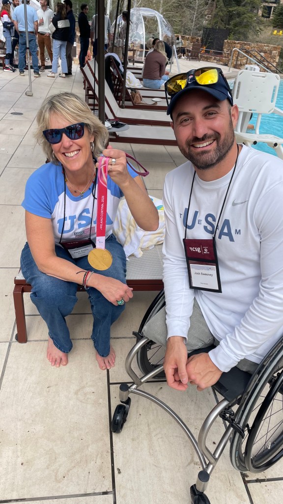 Josh and his gold medal 
